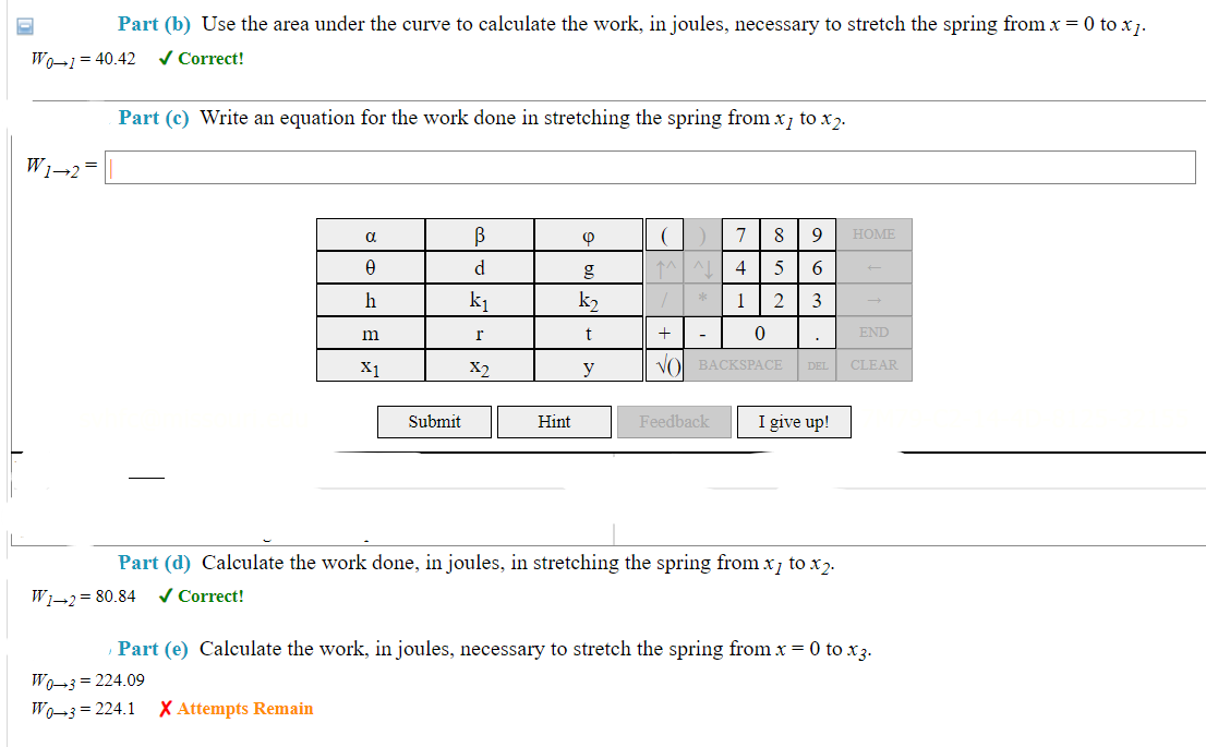 Solved Problem 2: A certain spring has a spring constant k₁ | Chegg.com