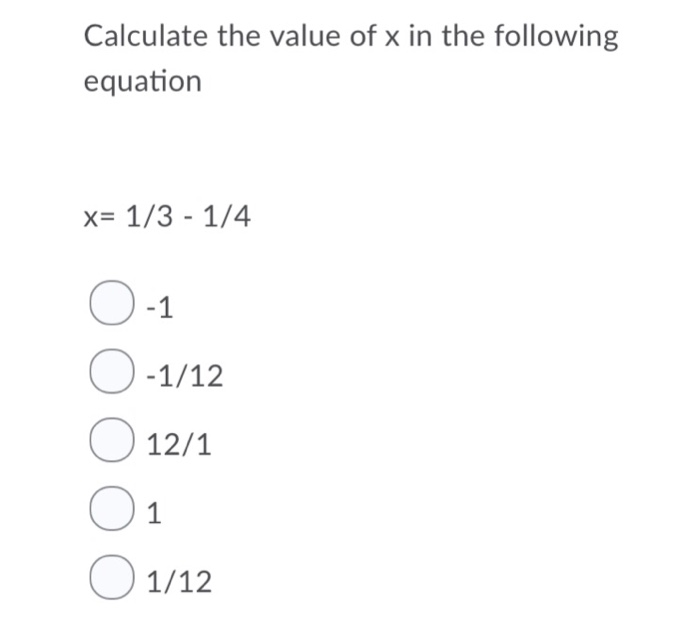 Solved Calculate the value of x in the following equation x | Chegg.com