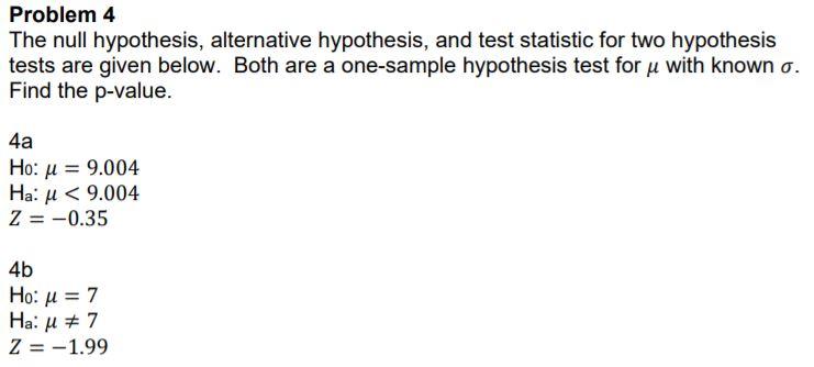 null hypothesis questions and answers