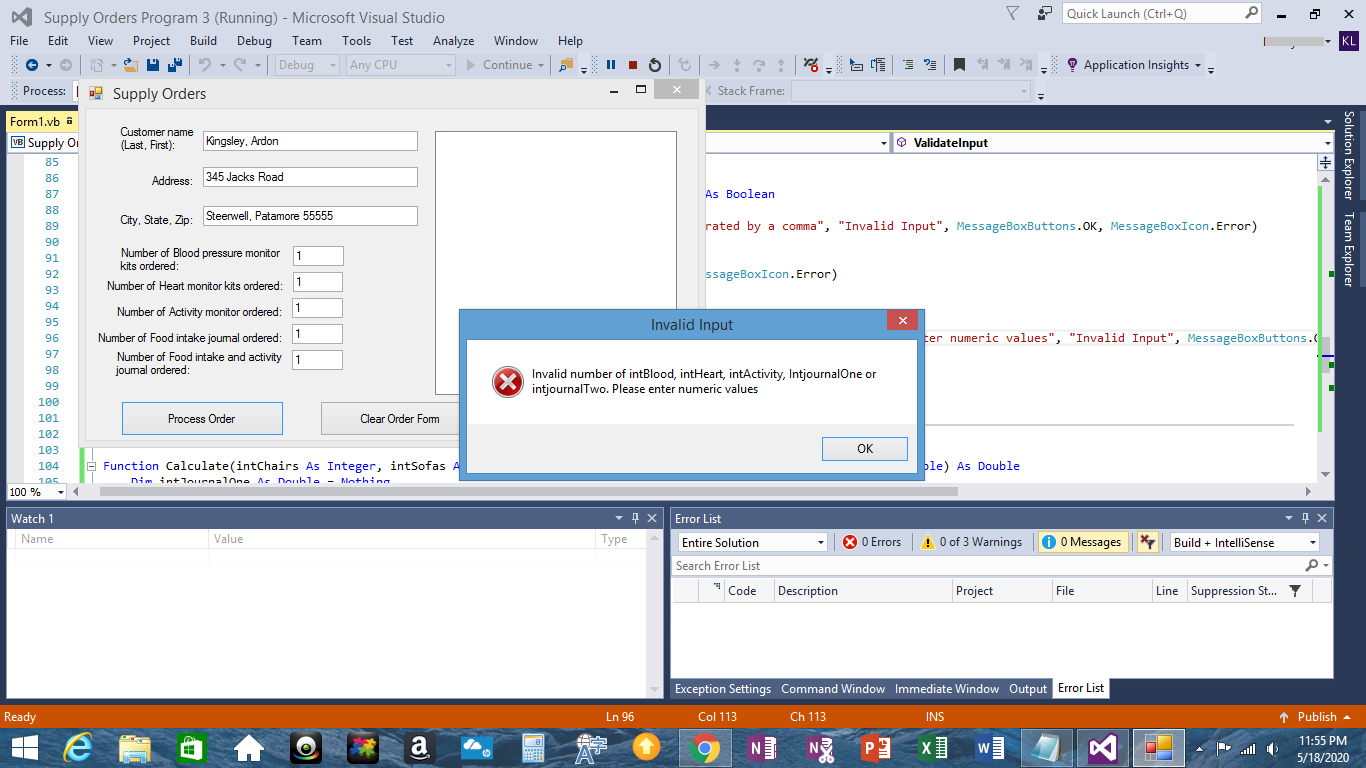 I need help with modifying a program in visual basic. | Chegg.com