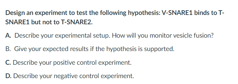 Solved Design an experiment to test the following | Chegg.com
