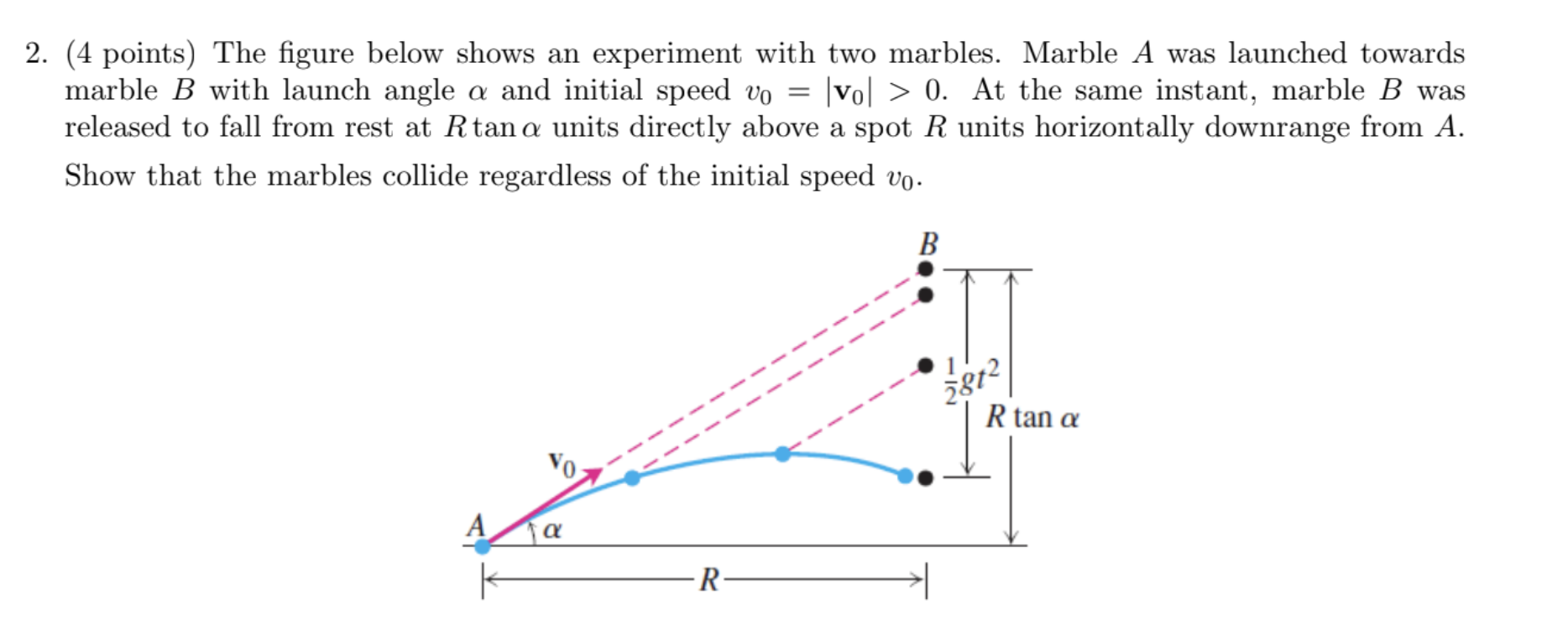 Solved 2. (4 points) The figure below shows an experiment | Chegg.com