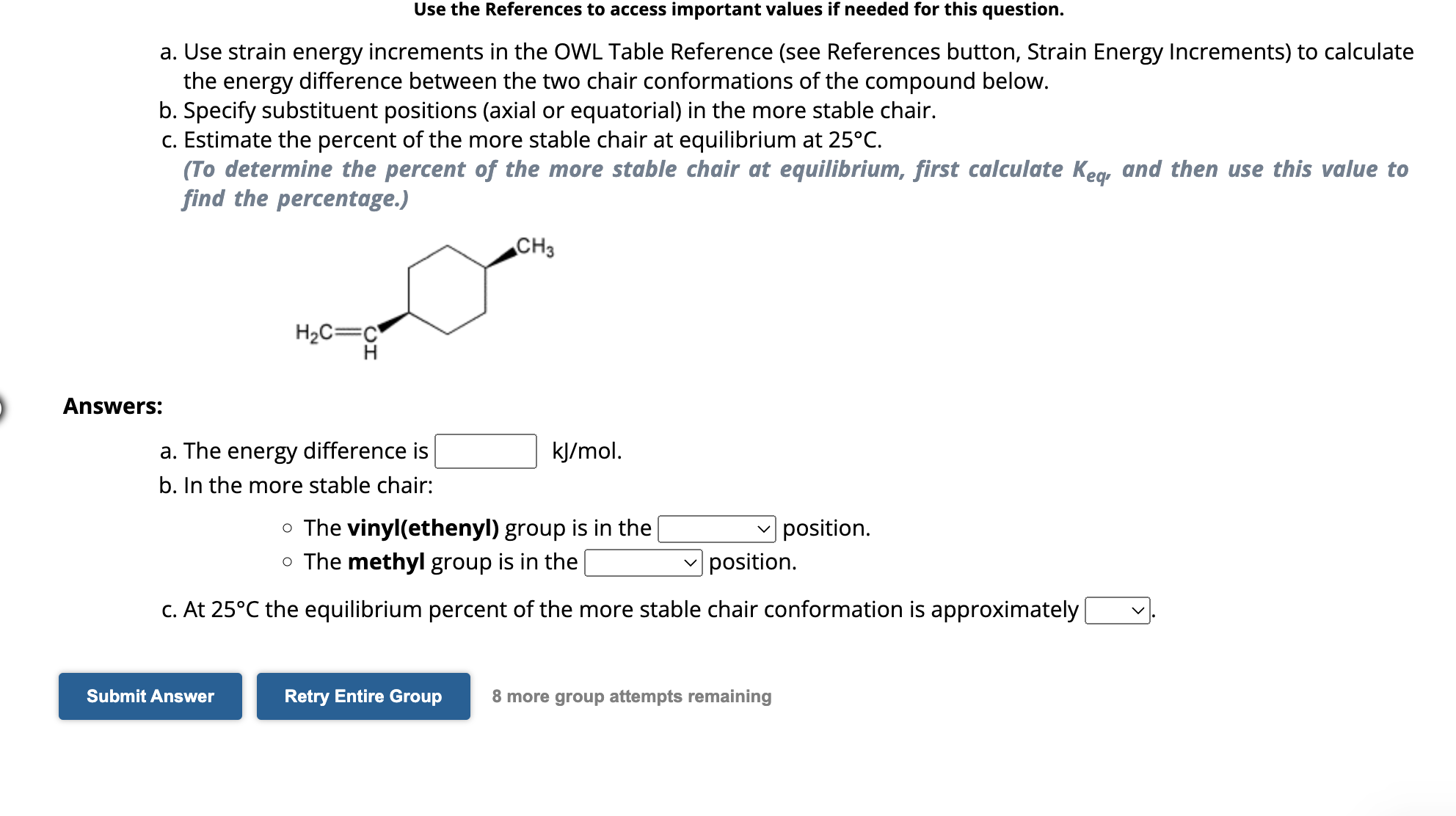 Solved Use strain energy increments in the OWL Table