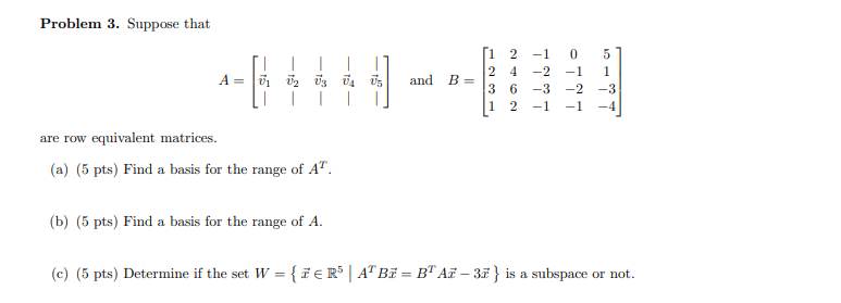 Solved Problem 3 Suppose That 1 U U U Ja Us A And B 1 Chegg Com