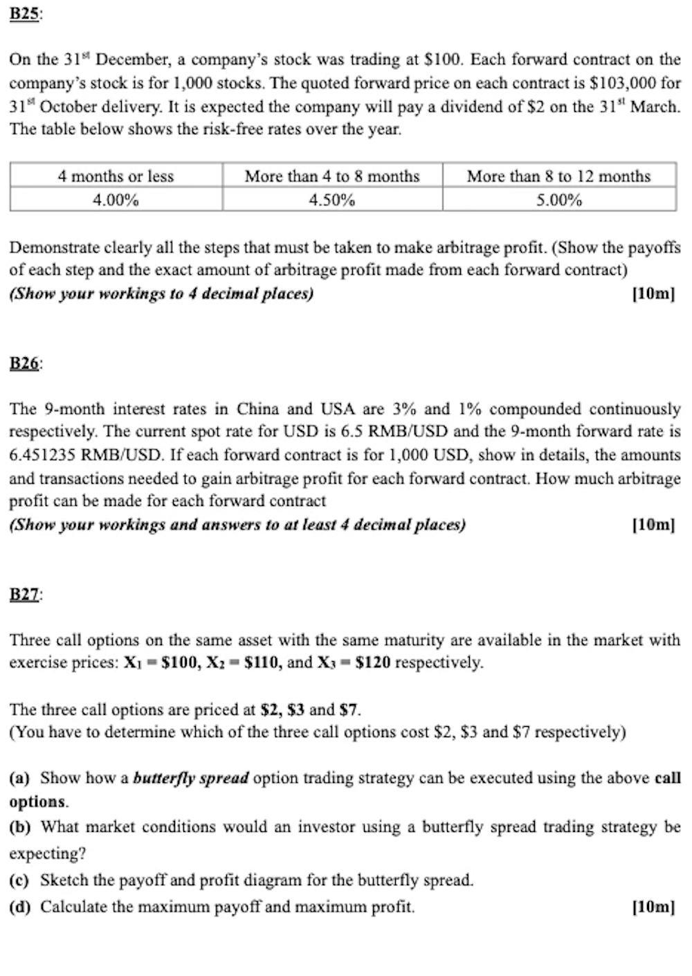 Solved B25: On The 31* December, A Company's Stock Was | Chegg.com