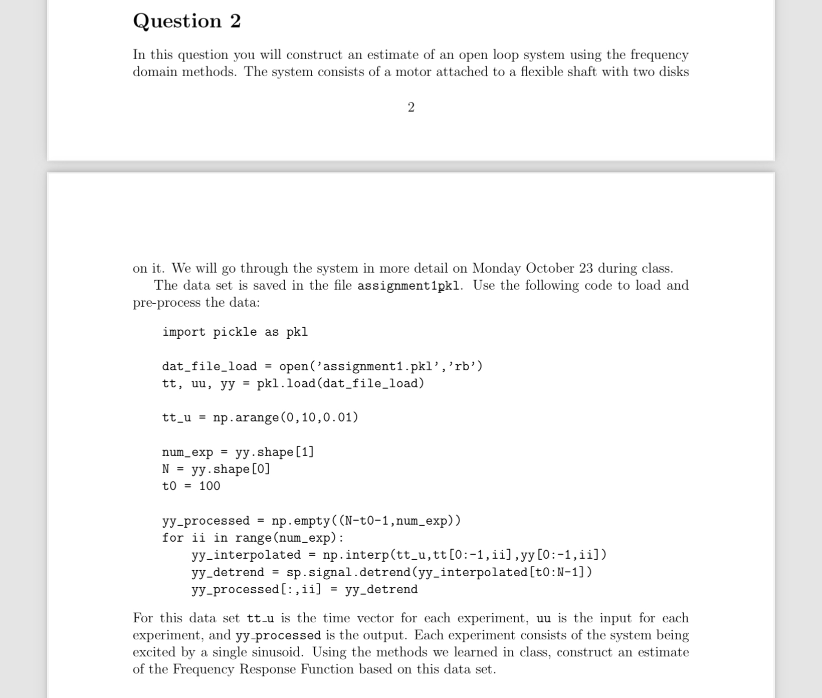 Solved In this question you will construct an estimate of an | Chegg.com