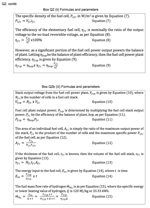 Solved Q2. (a) Explain how a fuel cell generates electricity