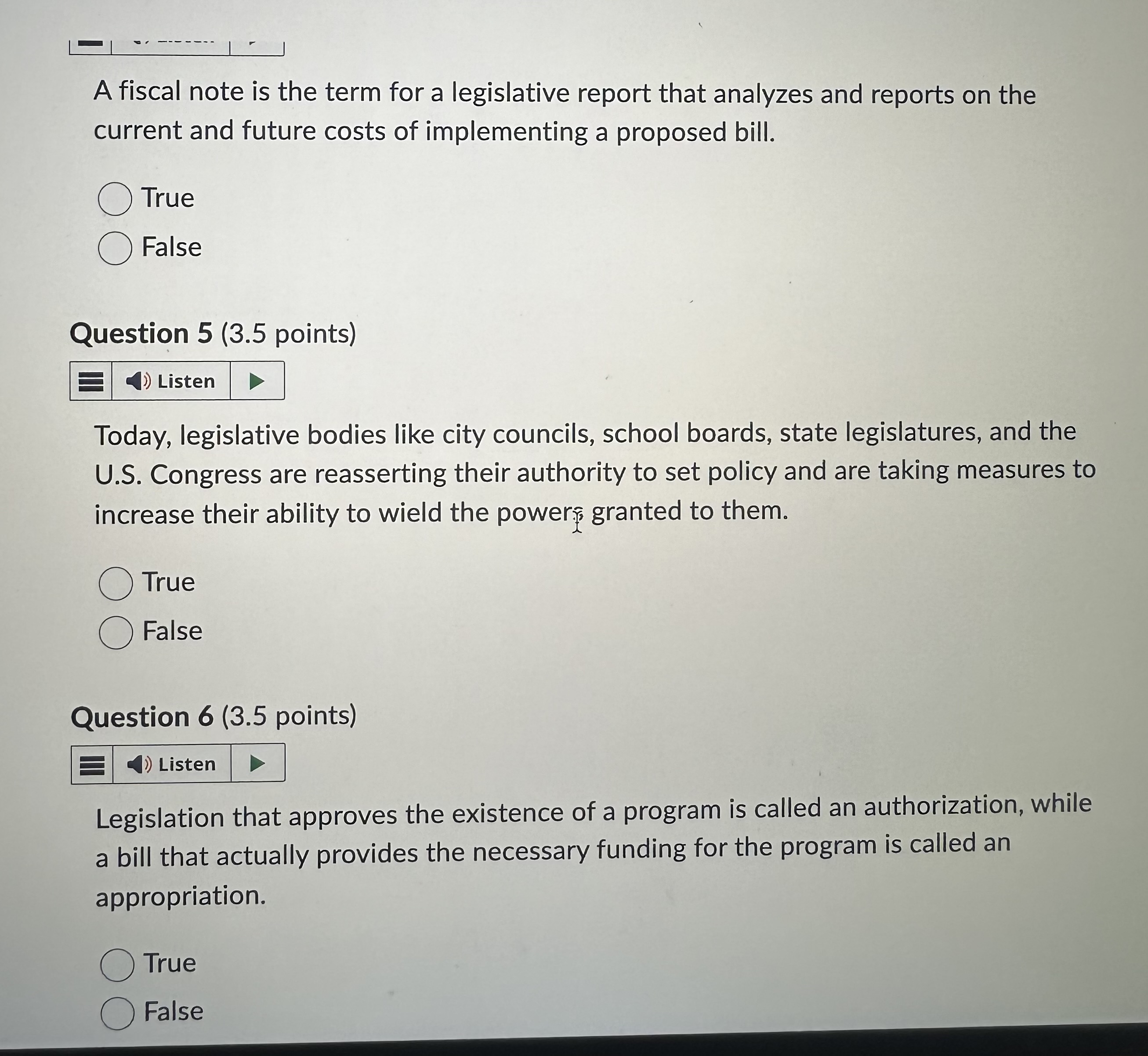 Solved Sunset legislation is the term for a provision that