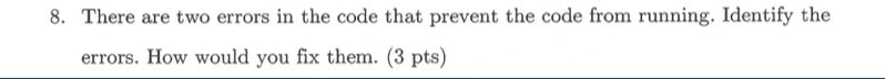 Solved Section 2 - Analyzing - Syntax and Logical Errors -7 | Chegg.com