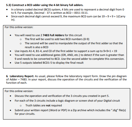 Solved For this lab, submit A SINGLE Digital (.dig