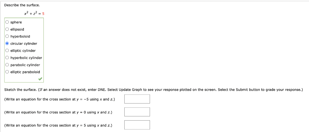 solved-describe-the-surface-x2-z2-5-sphere-ellipsoid-chegg