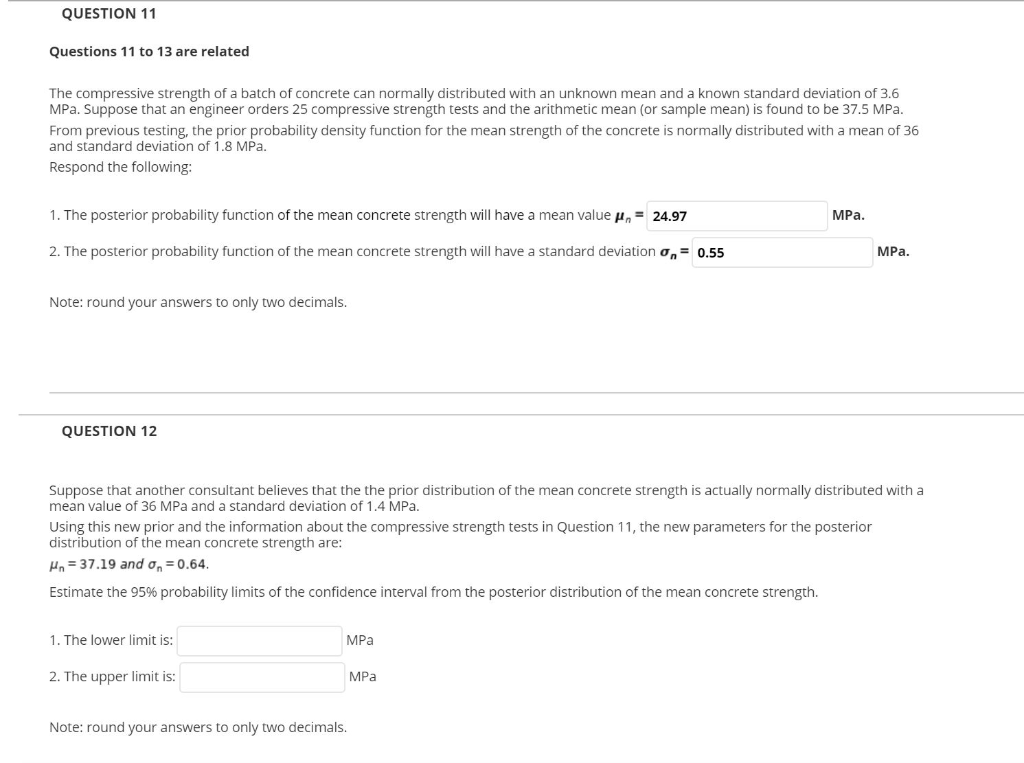 Solved QUESTION 11 Questions 11 to 13 are related The | Chegg.com