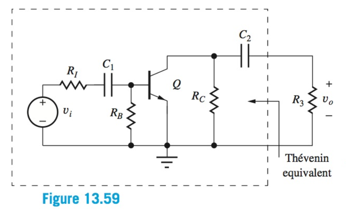 Solved The ac equivalent circuit for an amplifier is shown | Chegg.com