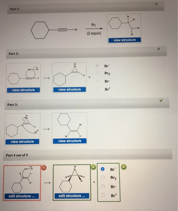 Solved Be sure to answer all parts. Arrange the mechasiom | Chegg.com