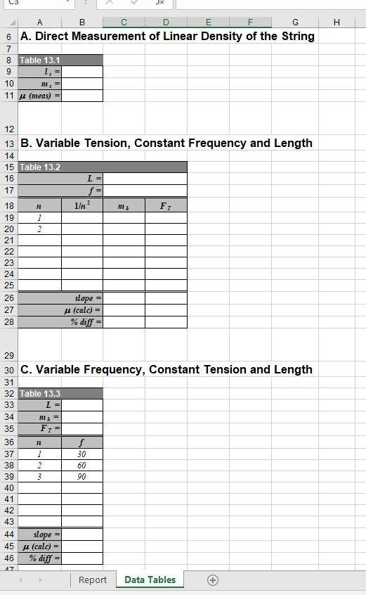 Solved A. Direct Measurement of Linear Density of the | Chegg.com