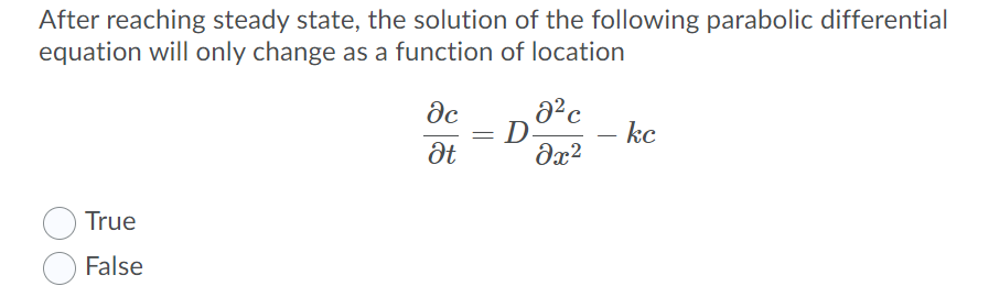 Solved After Reaching Steady State, The Solution Of The | Chegg.com