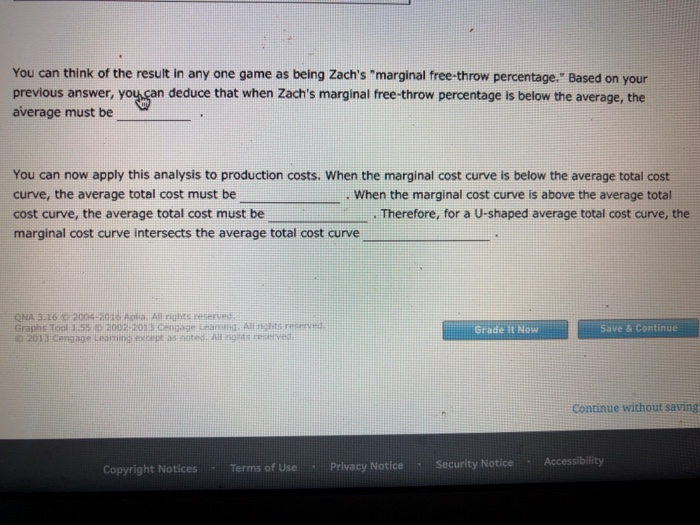 Solved The relationship between marginal an average cost | Chegg.com