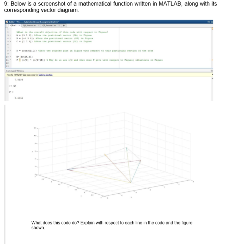 9: Below is a screenshot of a mathematical function | Chegg.com