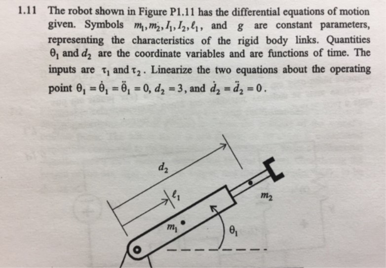1.11 The robot shown in Figure P1.11 has the | Chegg.com