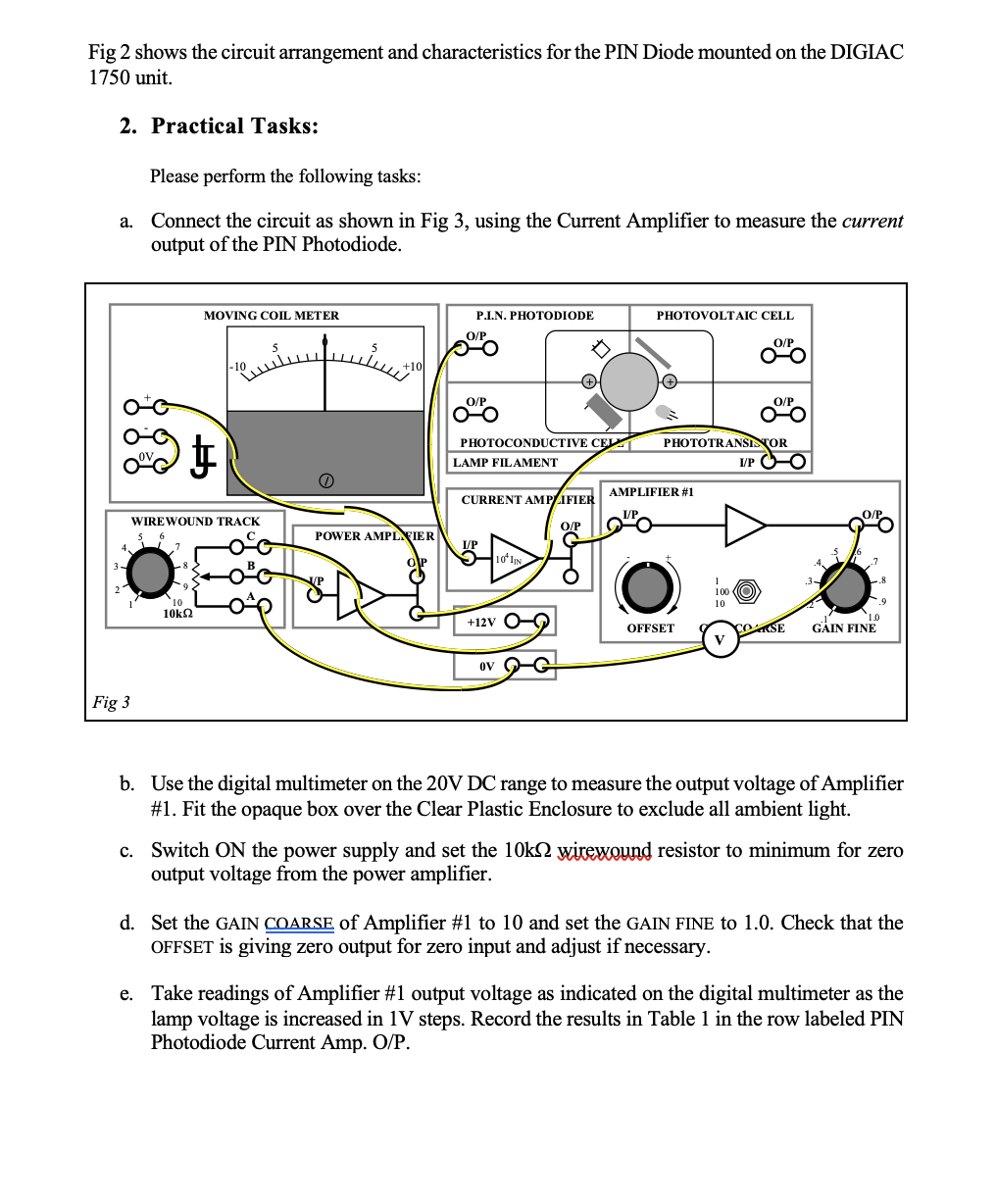 Solved Equipment Required . . DIGIAC 1750 Transducer and