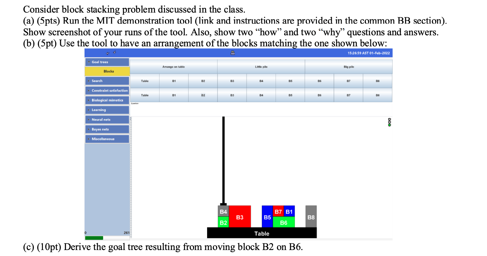 Solved Consider block stacking problem discussed in the