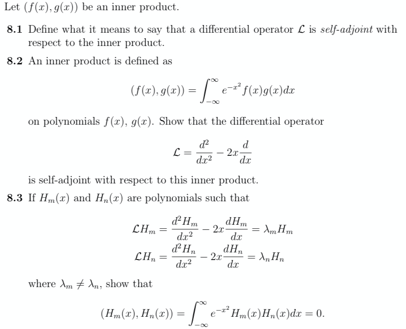 Solved Let F X 9 2 Be An Inner Product 8 1 Define W Chegg Com