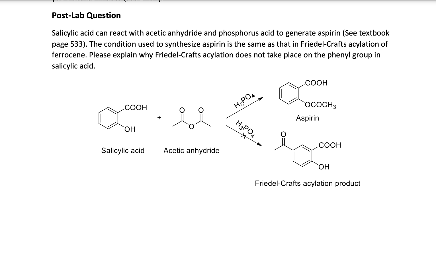 Solved Data 3.0 G Of Ferrocene, 10.0 ML Of Acetic Anhydri