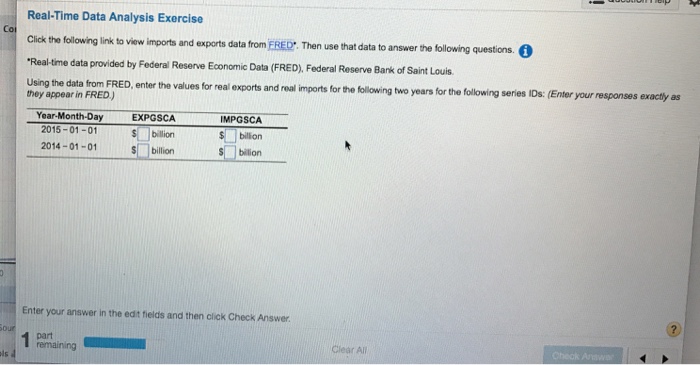 Real-Time Data Analysis Exercise Click the following | Chegg.com