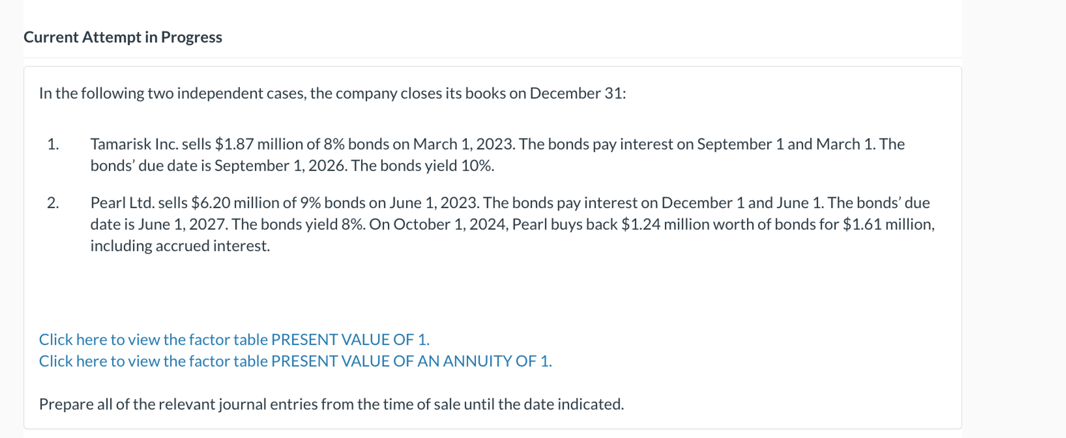 Solved Current Attempt in ProgressIn the following two