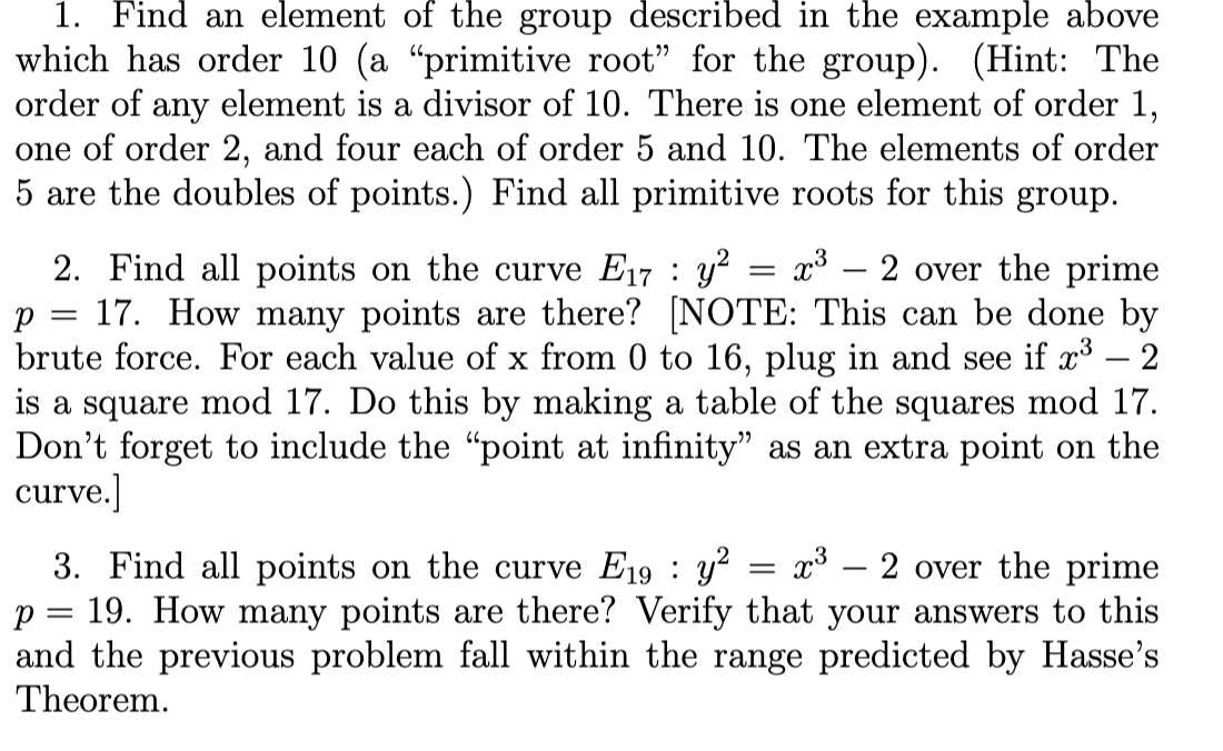 solved-example-consider-the-curve-e-y2-x3-10x-5-over-the-chegg