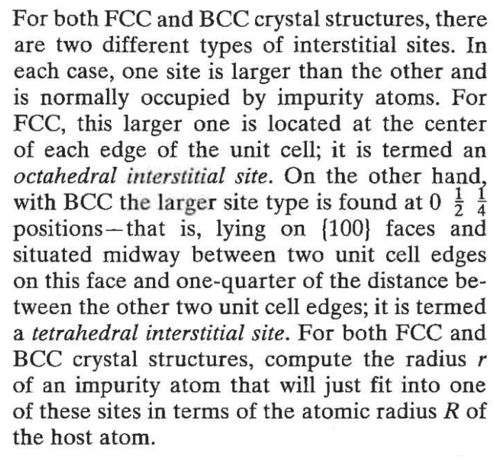 Solved For both FCC and BCC crystal structures, there are | Chegg.com