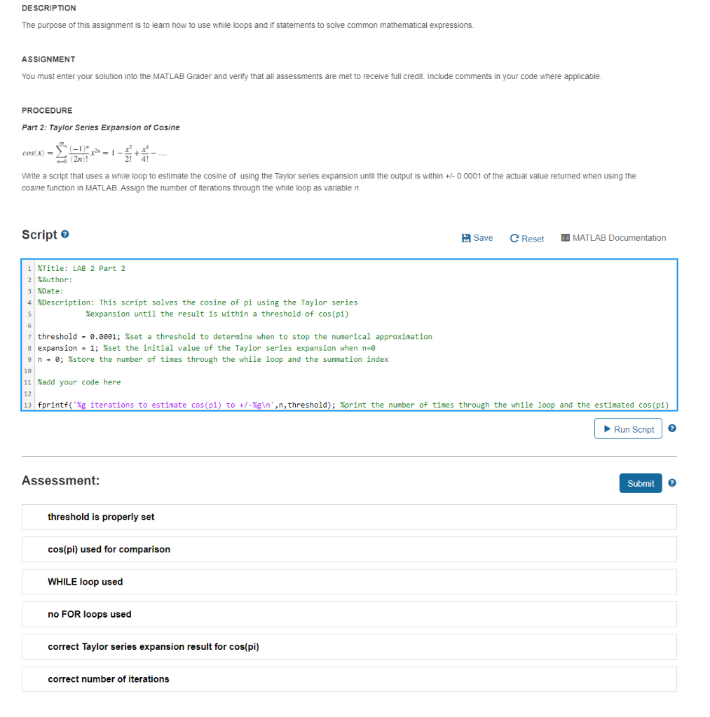 Solved DESCRIPTION The purpose of this assignment is to | Chegg.com