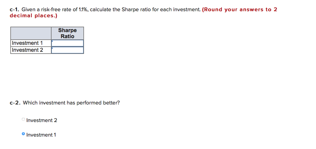 Solved Consider The Following Returns For Two Investments, A | Chegg.com