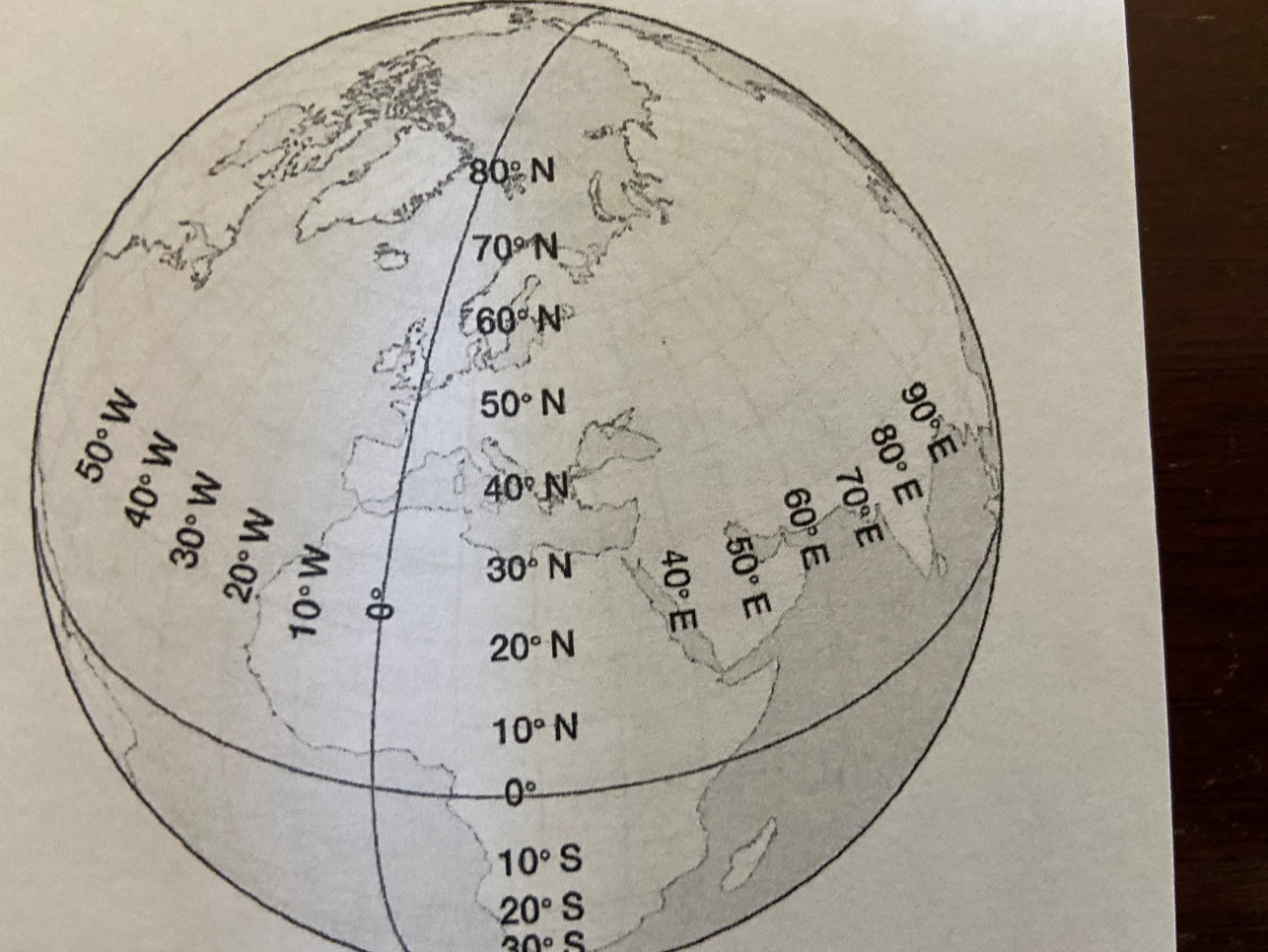 Solved Exercise 1 Problems—Latitude and Longitude On the | Chegg.com