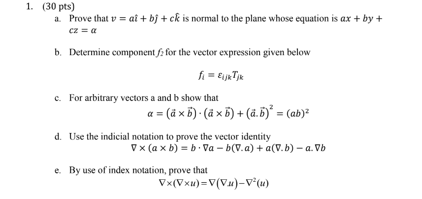 Solved A. Prove That V=a ^+b ^+ck^ Is Normal To The Plane | Chegg.com