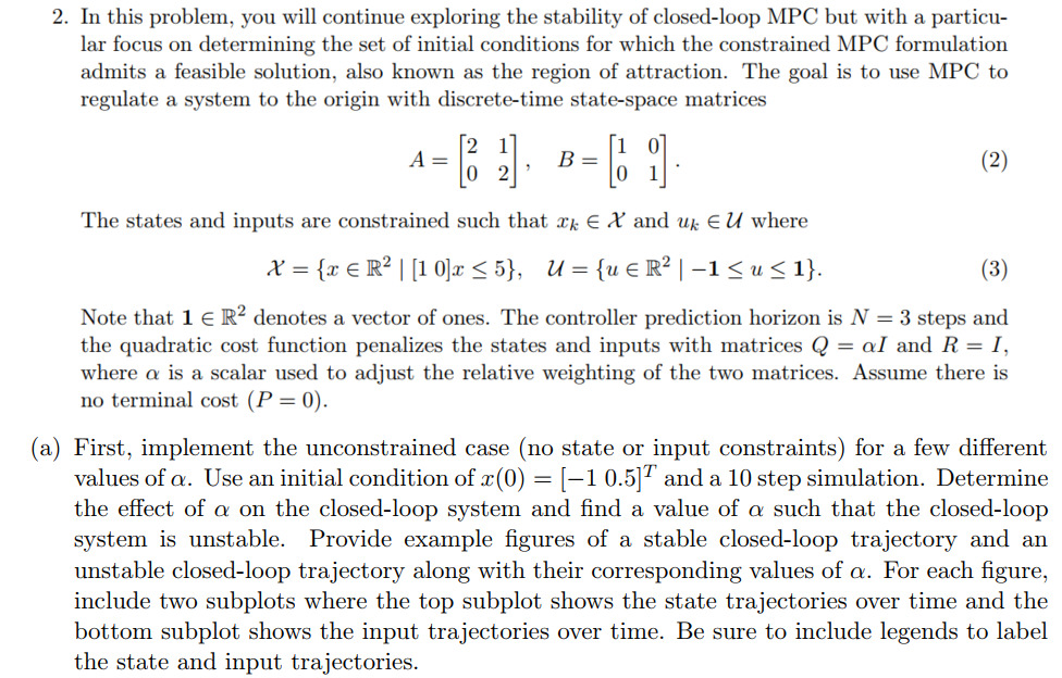 Solved 2. In this problem, you will continue exploring the | Chegg.com