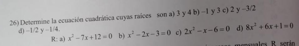 Solved Find the quadratic equation whose roots are (problems | Chegg.com