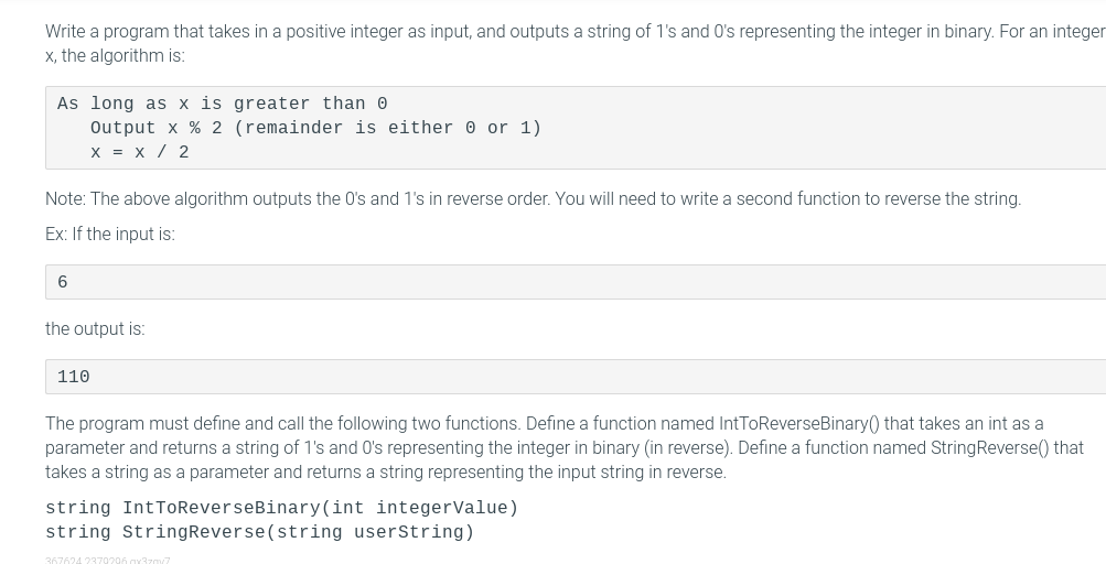 Solved it has to call the two functions in main in c++ | Chegg.com
