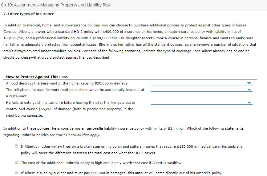 property insurance assignment