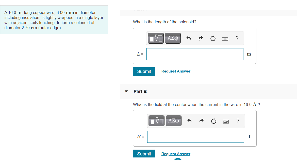 Solved A 16.0 m long copper wire, 3.00 mm in diameter