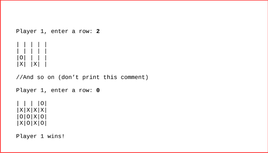 Solved Assignment 6C: Connect Four. Now that we've learned | Chegg.com