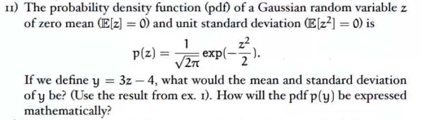 Solved II The Probability Density Function Pdf Of A Chegg Com