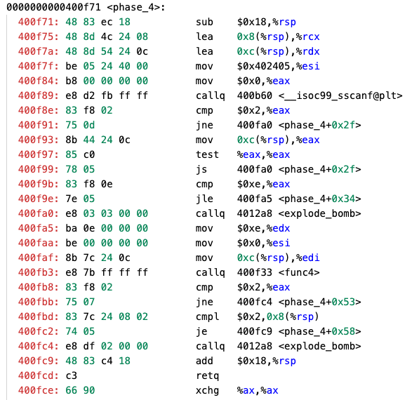 Binary Bomb Lab Phase 4: (x86 Assembly) I Am, 51% OFF