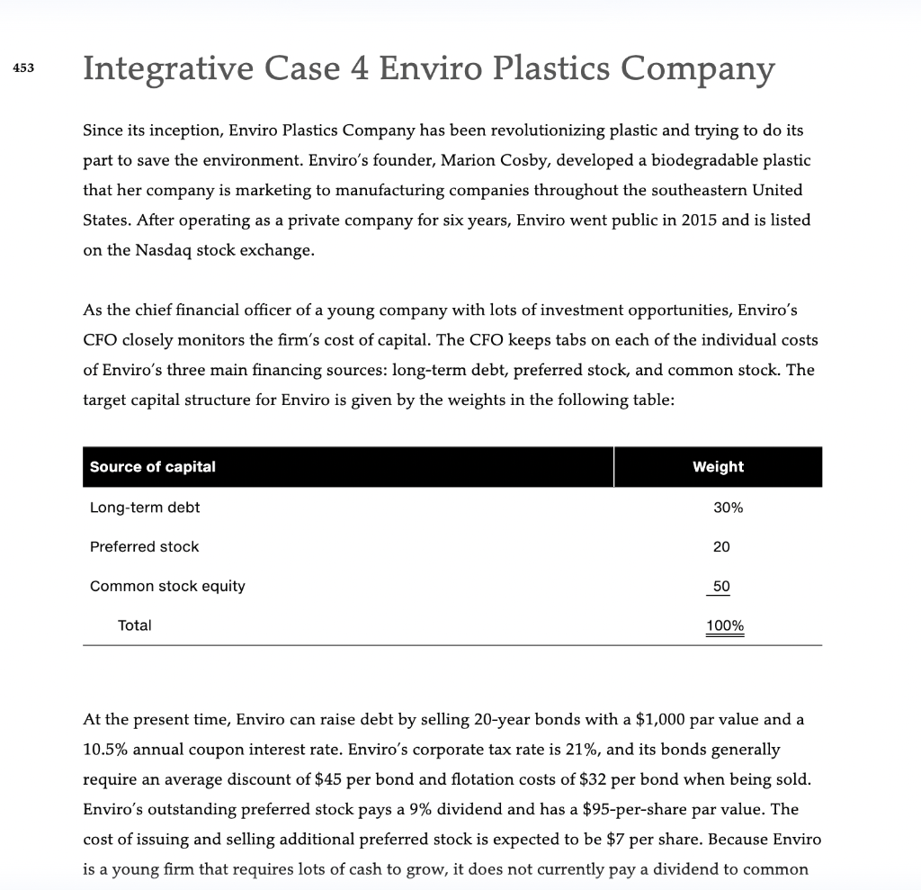 eco plastic company case study solution