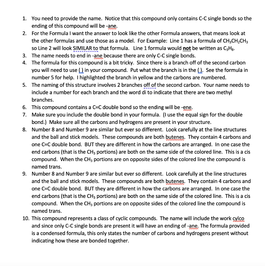 Solved Organic Model For this laboratory