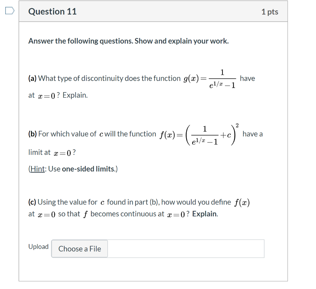 Solved Question 11 1 pts Answer the following questions. | Chegg.com
