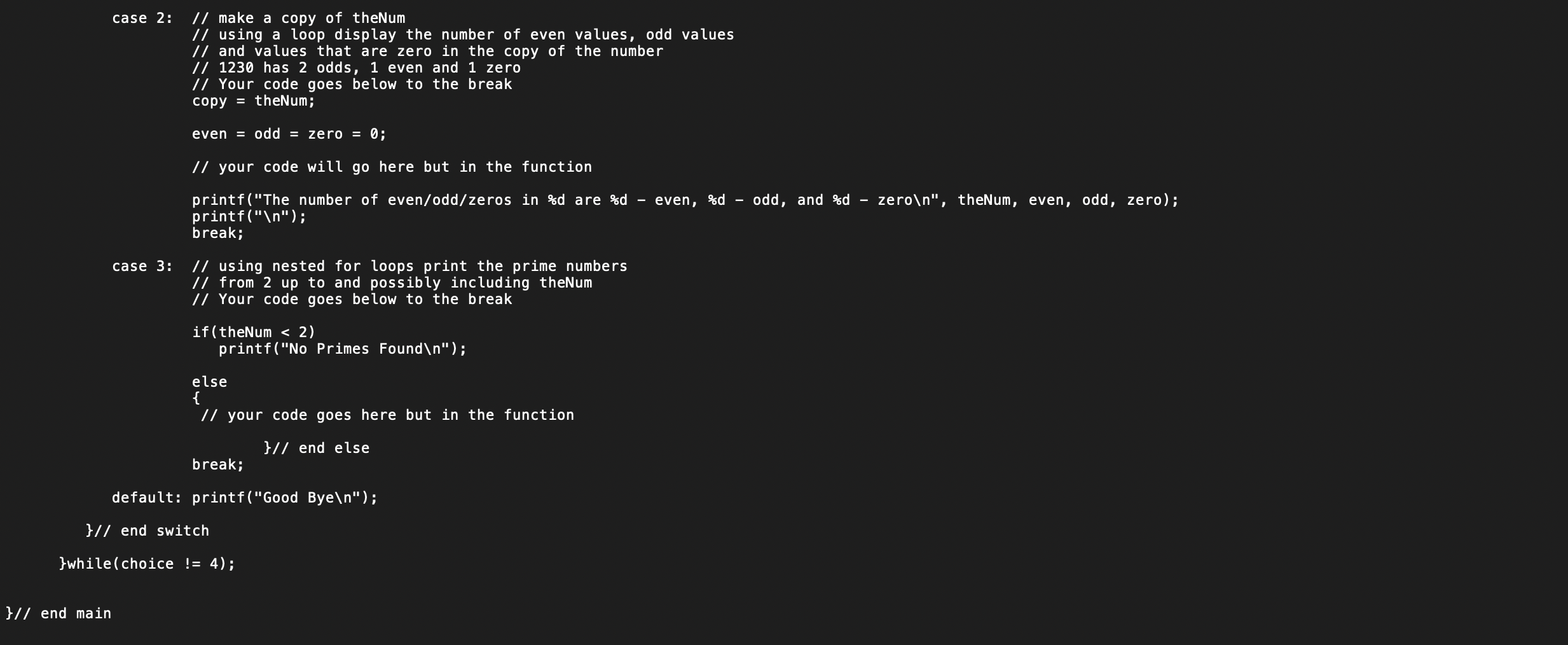 Solved Please code in C language this is the code that I | Chegg.com