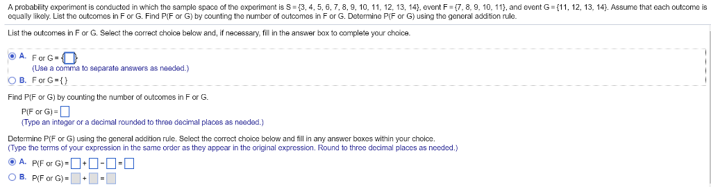 Solved A probability experiment is conducted in which the | Chegg.com