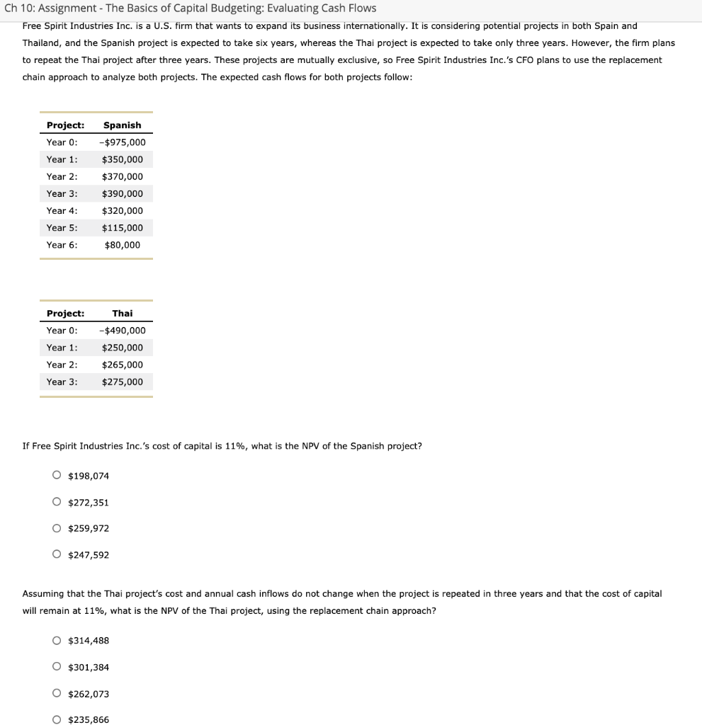 Solved 1 Assignment The Basics Of Capital Budgeting Or Cheggcom