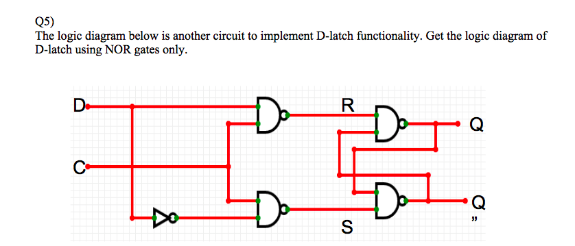 Solved (5) The logic diagram below is another circuit to | Chegg.com